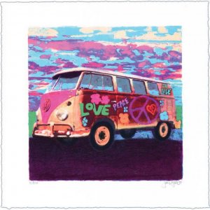 James Francis Gill Mini Hippie Bus
