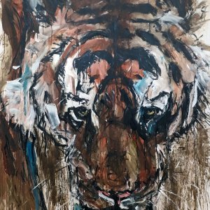 Ralf Koenemann painting tiger 1