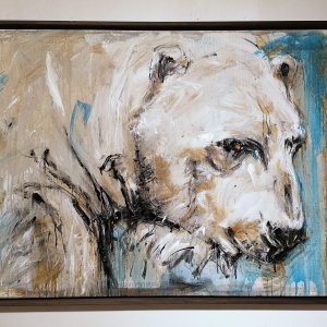 Ralf Koenemann painting polarbear 24