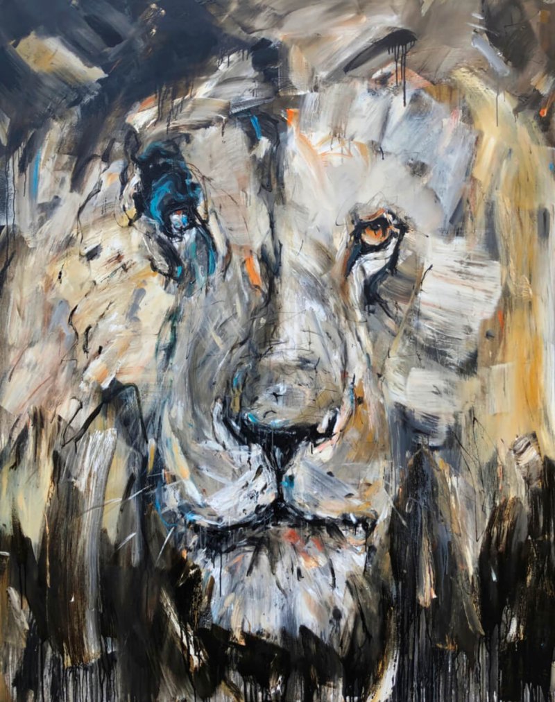 One-eyed Lion