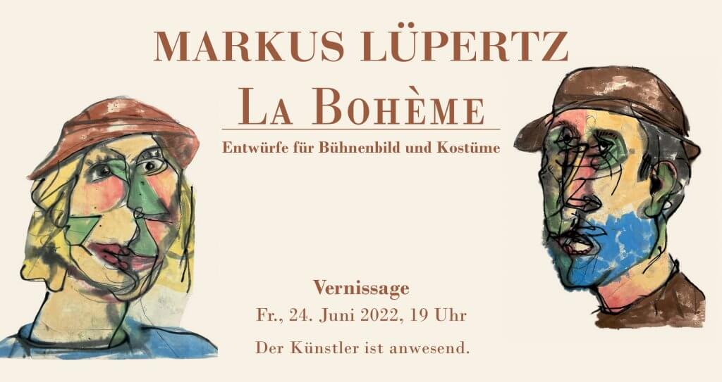 Markus Lüpertz - La Boheme Einladung