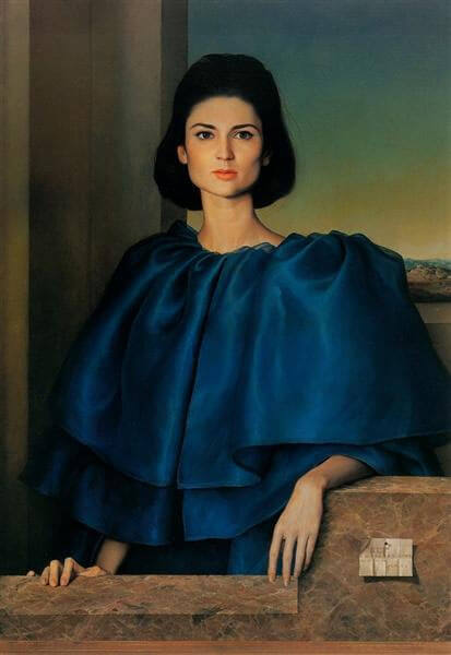 Portrait of María Luisa Velasco Hyperrealismus Kunst von 1965