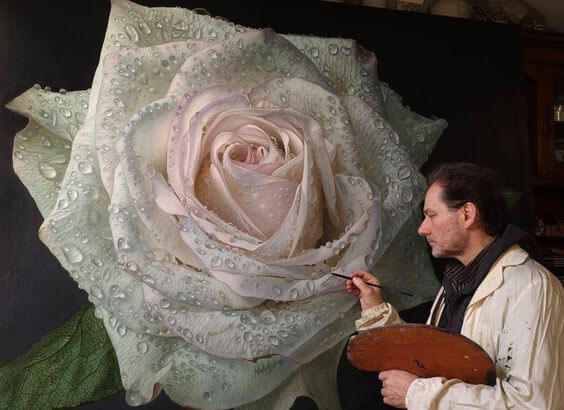Gioacchino Passini erschafft hyperrealistische Blumen und andere Werke