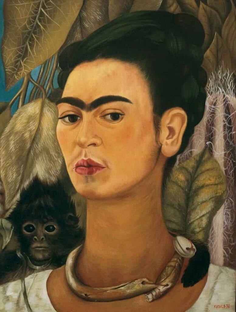 Frida Kahlo Selbstbildnis mit Affe